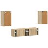 vidaXL Set comodă TV 4 pcs Stejar Sonoma Lemn compozit