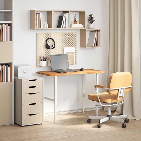 vidaXL Blat de birou maro deschis lemn masiv de stejar dreptunghiular