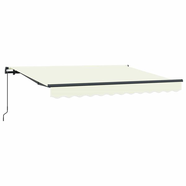 vidaXL Cortina Retractabilă Crem 250 x 200 cm Poliester și Aluminiu