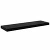 vidaXL Rafturi de perete 2 buc., negru extralucios, 80x23,5x3,8 cm MDF