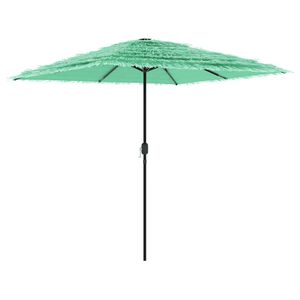 vidaXL Umbrelă soare de grădină cu st&acirc;lp din oțel verde 248x248x248 cm