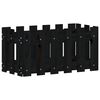 vidaXL Jardinieră grădină design gard negru 60x30x30 cm lemn masiv pin