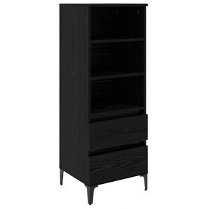 vidaXL Bufet Stejar Negru 40 x 36 x 110 cm Lemn prelucrat