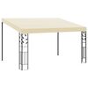 vidaXL Pavilion de perete, crem, 4 x 3 x 2,5 m