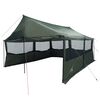vidaXL Cort de Familie cu acoperiș Verde militar 600 x 400 x 268 cm