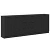 vidaXL Bufet 3 buc. Stejar Negru 180 x 30 x 70 cm Lemn prelucrat