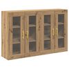 vidaXL Dulapuri de perete 2 pcs Stejar Artizanal 69,5 x 34 x 90 cm