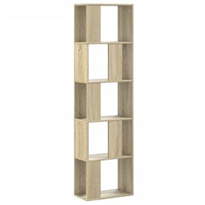 vidaXL Bibliotecă cu 5 niveluri stejar sonoma 45x23,5x162,5 cm lemn