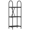 vidaXL Raft pentru cărți 3 niveluri 40 x 30 x 109 cm Lemn prelucrat