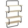 vidaXL Raft de perete cu 4 niveluri Stejar Sonoma 40 x 24,5 x 104 cm