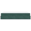 vidaXL Cadru de pat cu saltea cu saltea 2 pcs Verde Catifea