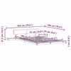vidaXL Cadru de pat Alb 120 x 190 cm lemn