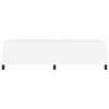 vidaXL Cadru de pat cu saltea Alb 100 x 200 cm țesătură