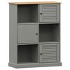 vidaXL Bibliotecă VIGO, gri, 90x35x114,5 cm, lemn masiv de pin
