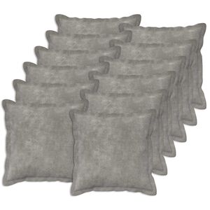 vidaXL Husă pentru pernă 12 buc. HOUTEN Gri deschis 40 x 40 cm