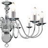 vidaXL Candelabru, argintiu, 12 becuri x E14