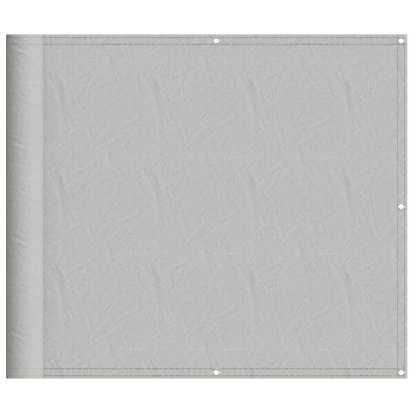 vidaXL Paravan de balcon gri deschis 90x600 cm 100% poliester oxford