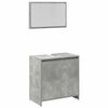 vidaXL Set mobilier de baie, 4 piese, gri beton, lemn compozit