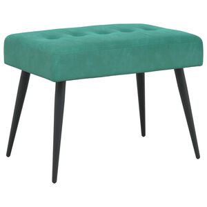 vidaXL Bancă cu butoane capitonate Turcoaz 60 x 40 x 45 cm Catifea