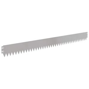 vidaXL Margine pentru gazon 10 buc. 103 x 10 cm Stainless Steel