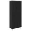 vidaXL Bufet 2 buc. Stejar Negru 69,5 x 34 x 180 cm Lemn prelucrat