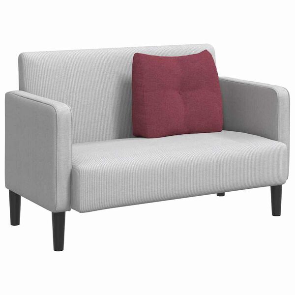 vidaXL Perna pentru spate Roșu Vin 60 x 24 x 50 cm țesătură