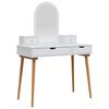 vidaXL Set de Dressing FAUSKE 4 buc. Alb 100 x 50 x 143 cm