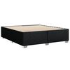 vidaXL Pat box spring cu saltea, negru, 180x200 cm, catifea