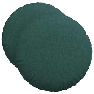 vidaXL Perne de Șezut 2 pcs Verde &icirc;nchis &Oslash;50 x 19 cm țesătură