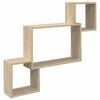 vidaXL Raft de perete Montare pe perete Maro 91,5 x 15 x 76 cm