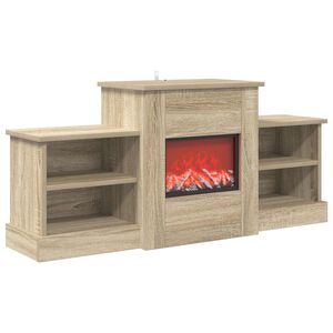 vidaXL Șemineu electric Sonoma 110 x 30 x 50 cm Lemn prelucrat