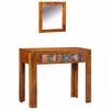 vidaXL Masă de Machiaj Maro 90 x 45 x 75 cm Lemn Solid de Acacia