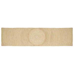 vidaXL Covor de zonă Alb 60 x 400 cm Iută