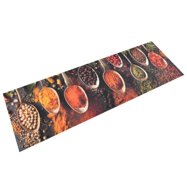vidaXL Covor de bucătărie lavabil Spoon & Spices, 60x180cm, catifea
