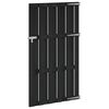 vidaXL Poartă de grădină 100 x 180 cm WPC și Aluminiu Negru