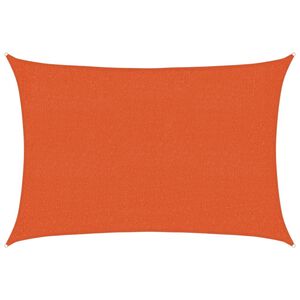 vidaXL P&acirc;nză parasolar, portocaliu, 2x2,5 m, HDPE, 160 g/m&sup2;