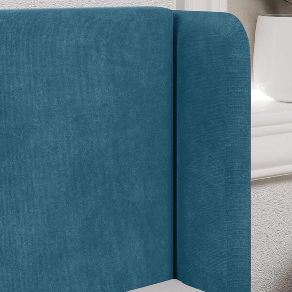 vidaXL Ureche pentru Tăblie albastru 40,5 x 40,5 x 4 cm Catifea