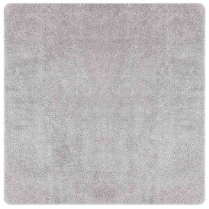 vidaXL Covor Shaggy Antiderapant Gri 120 x 120 cm PP