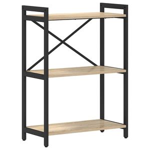 vidaXL Raft pentru cărți 60 x 30 x 85 cm Lemn prelucrat Stejar Sonoma