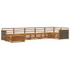 vidaXL Set de canapele de exterior 7 buc. natural