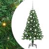 vidaXL Brad de Crăciun artificial Verde 120 cm PVC și Oțel și Plastic