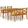 vidaXL Set mobilier de grădină, 5 piese, lemn masiv de acacia