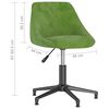 vidaXL Scaune de bucătărie pivotante, 4 buc., verde deschis, catifea