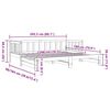 vidaXL Pat de zi cu extensie, alb, 90x200 cm, lemn masiv de pin
