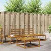 vidaXL Set de canapele de exterior 3 Bucată natural