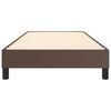 vidaXL Cadru de pat cu arcuri, maro, 80x200 cm, piele ecologică