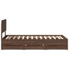 vidaXL Cadru de pat cu sertar Stejar maro 75 x 190 cm Lemn prelucrat