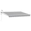 vidaXL Cort electric retractabil Antracit și Alb 3,5 x 2 m