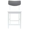 vidaXL Scaune de dining 2 pcs Alb 48 x 49 x 95 cm