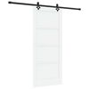 vidaXL Ușă glisantă ORKDAL 86 x 198,5 cm Lemn prelucrat Alb și negru